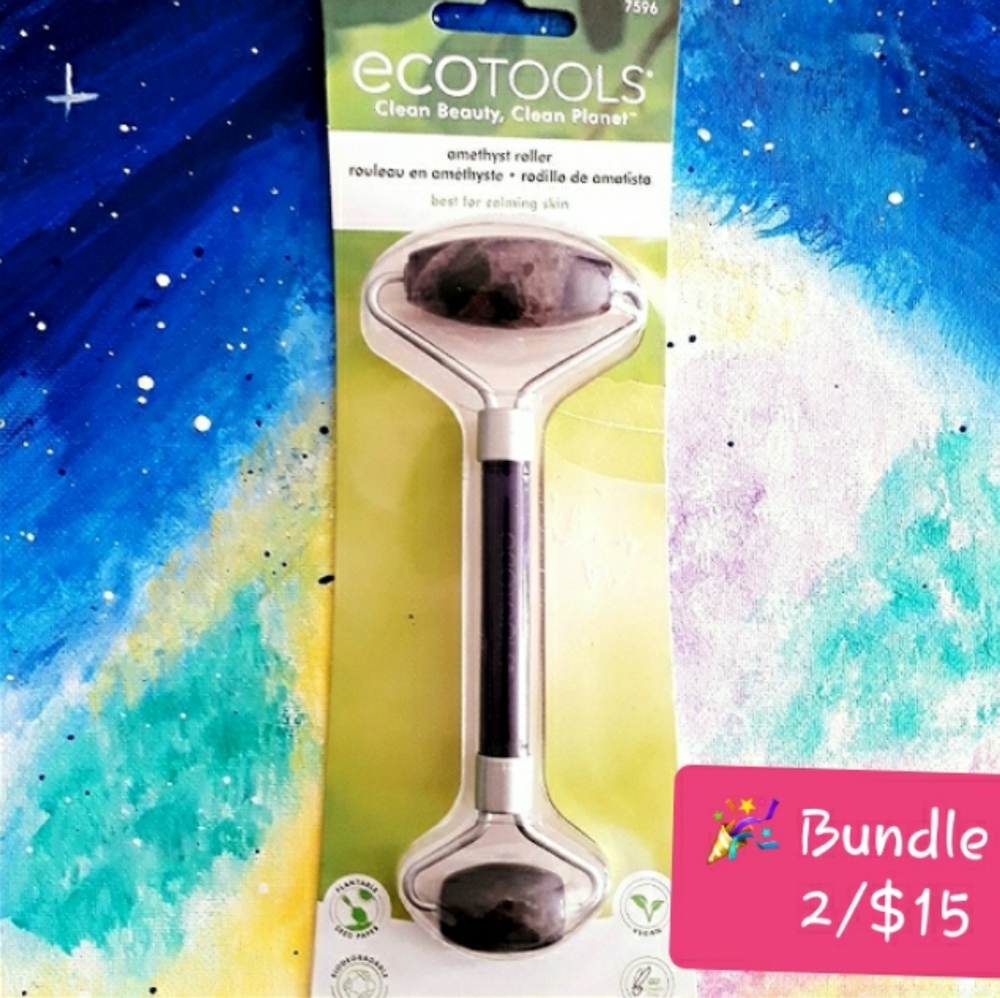 EcoTools Purple Massaging Roller for Skin Skincare - Amethyst Sculpting Tool